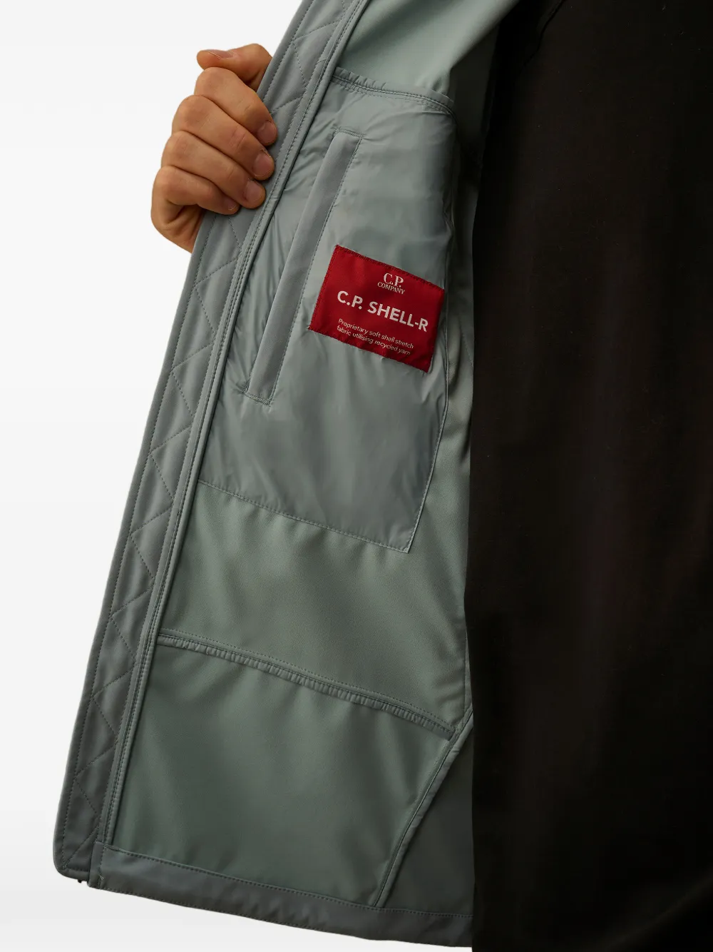 C.P. Company Shell-R jack met goggledetail Groen