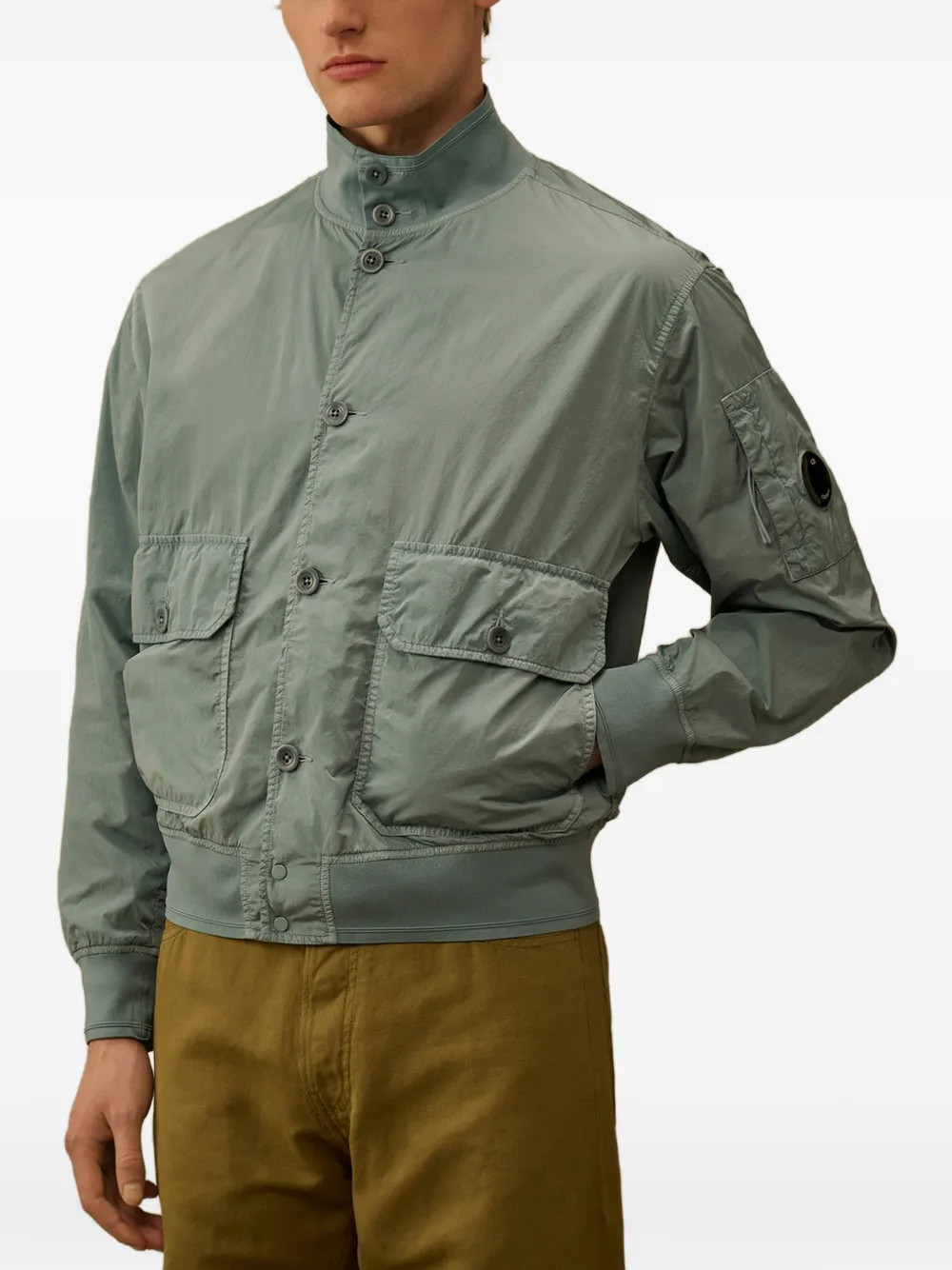 C.P. Company Chrome-R bomberjack met knopen Blauw