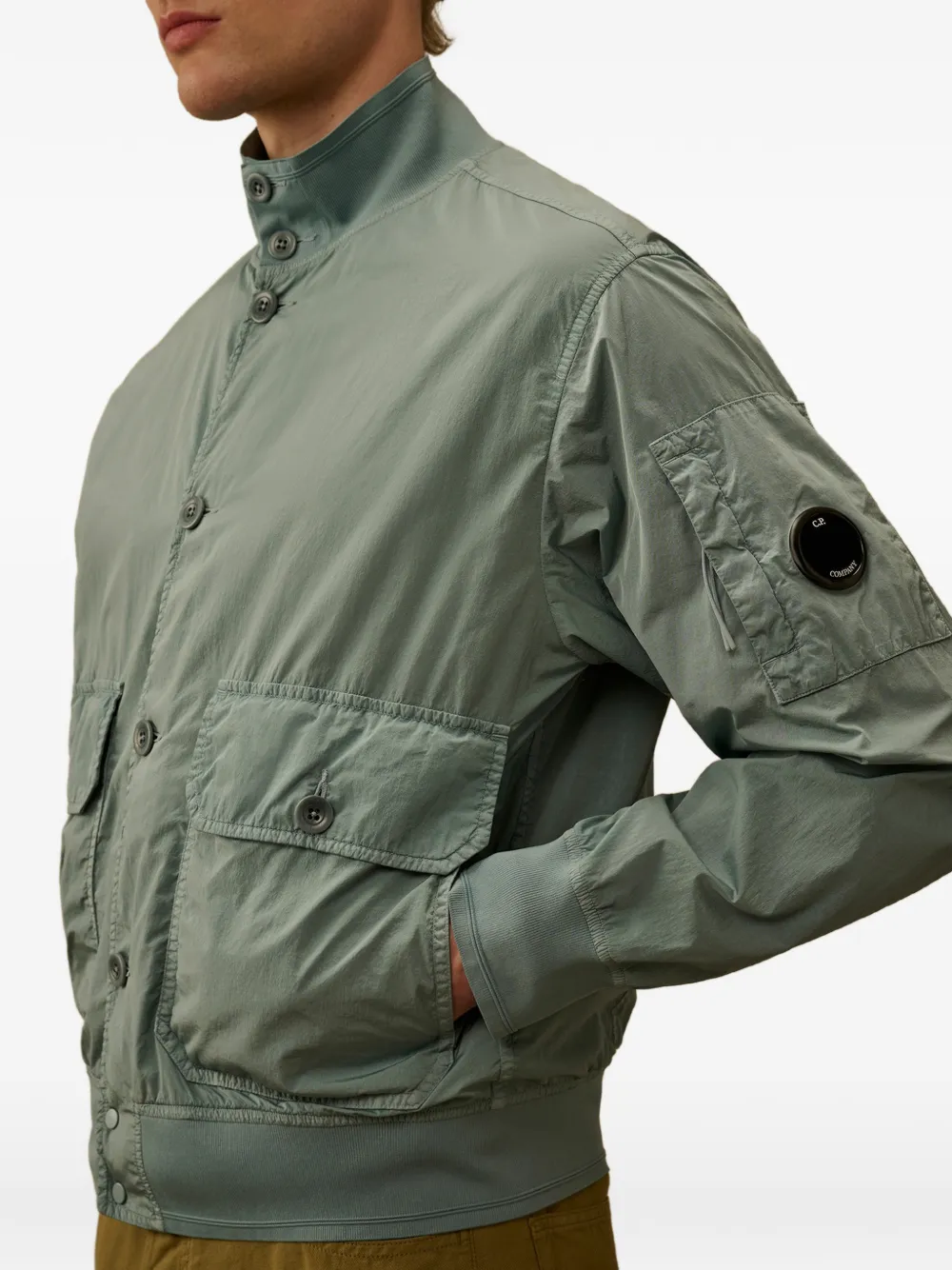 C.P. Company Chrome-R bomberjack met knopen Blauw