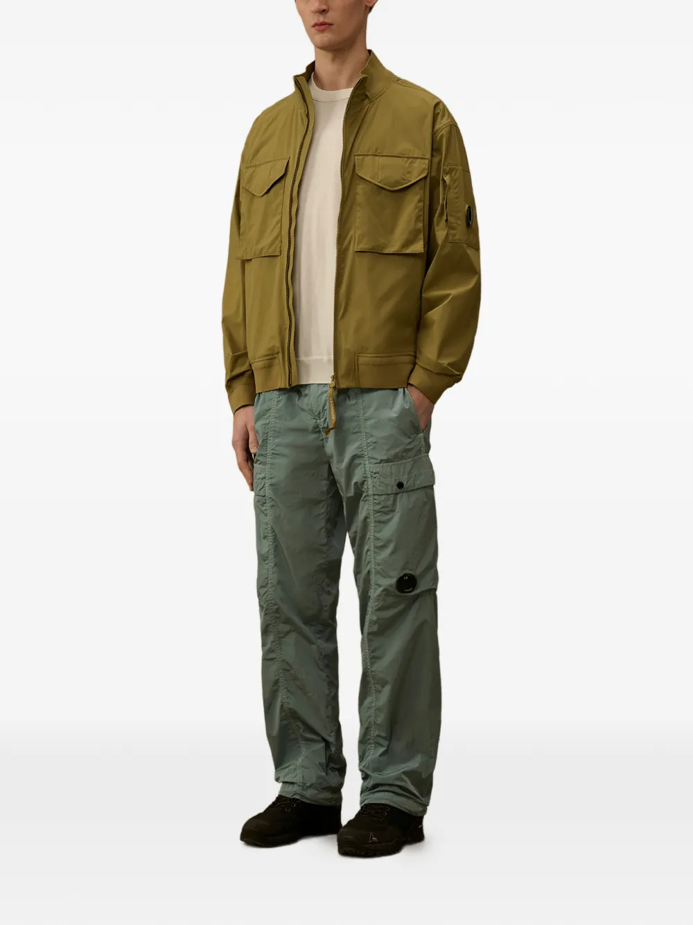 C.P. Company Broek met cargo zak Groen