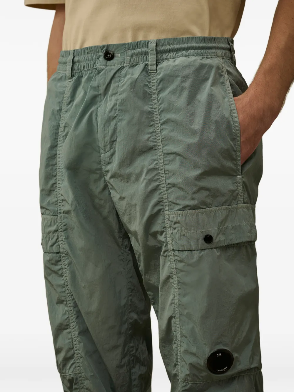 C.P. Company Broek met cargo zak Groen