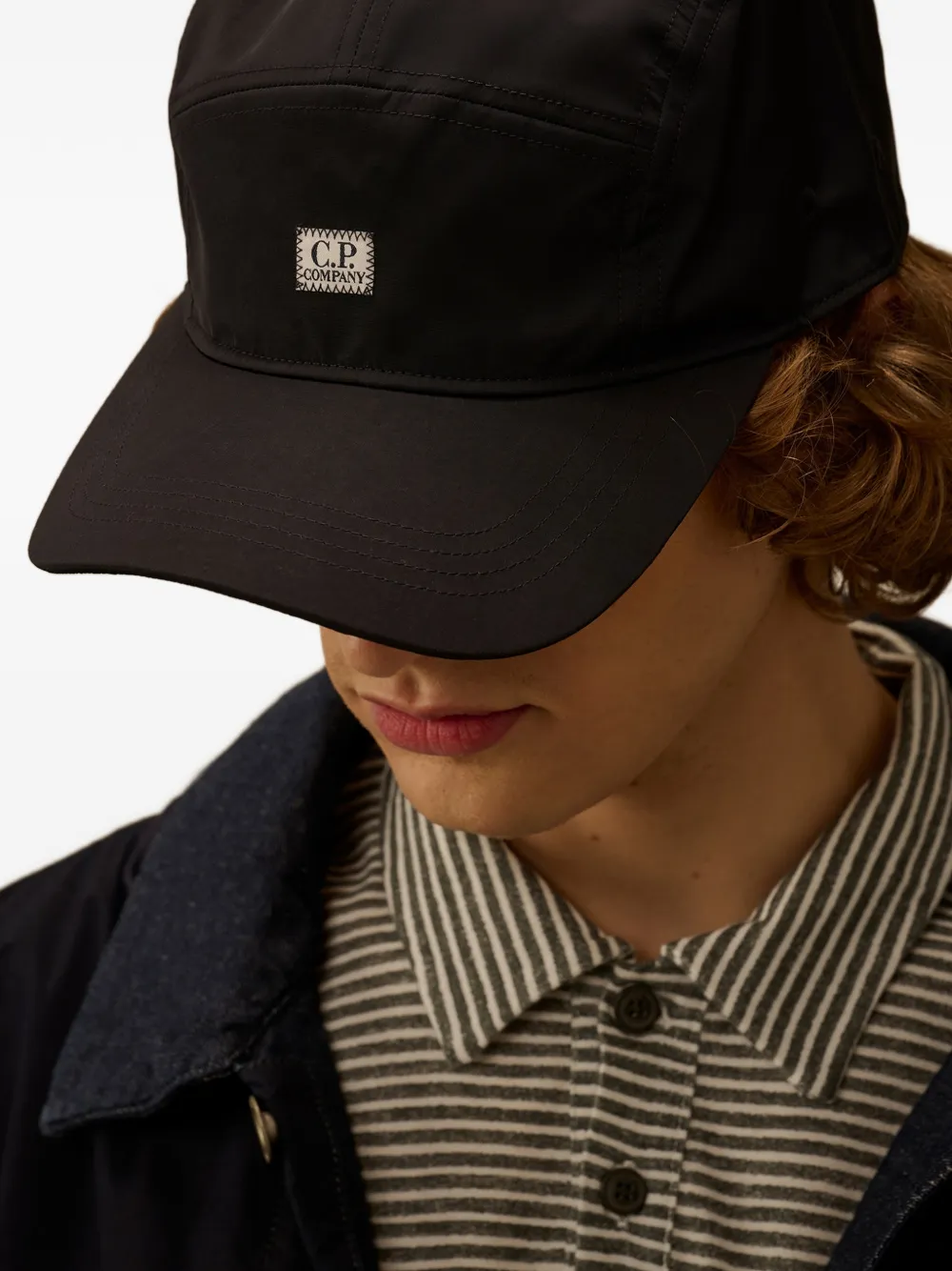  C.p. Company Logo-patch Baseball Cap - Blue 
