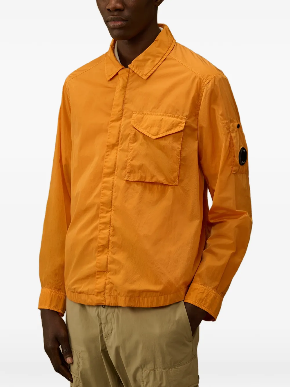 C.P. Company Chrome-R Lens shirtjack met rits Oranje