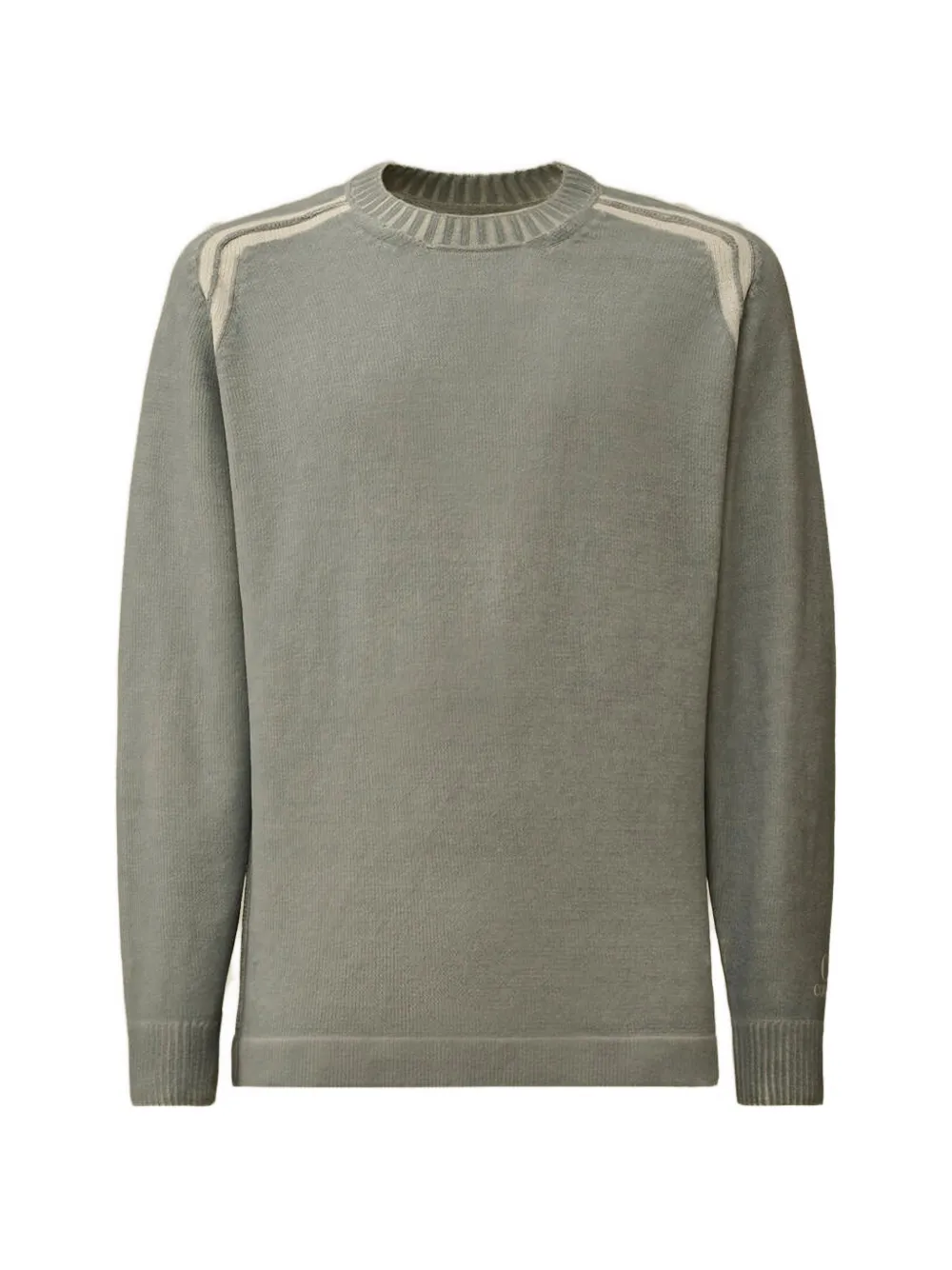 C.P. Company Katoenen Chenille trui met ronde hals Grijs
