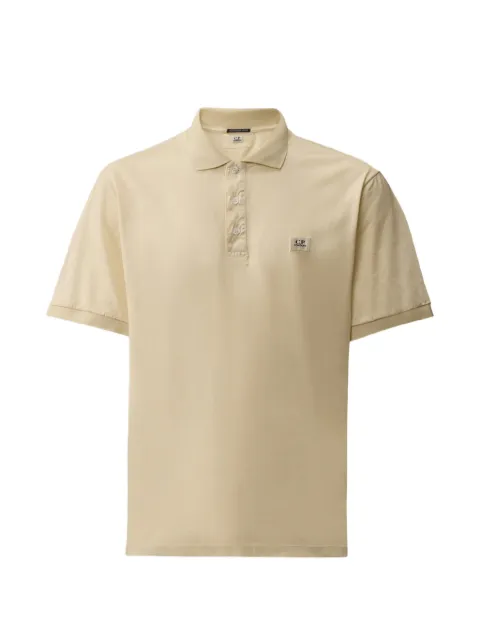 C.P. Company buttoned logo-detail polo shirt