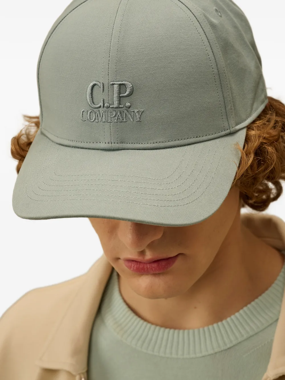  C.p. Company Embossed-logo Baseball Cap - Blue 