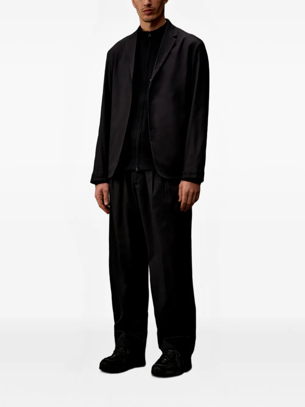 C.P. Company Broek met logopatch Zwart