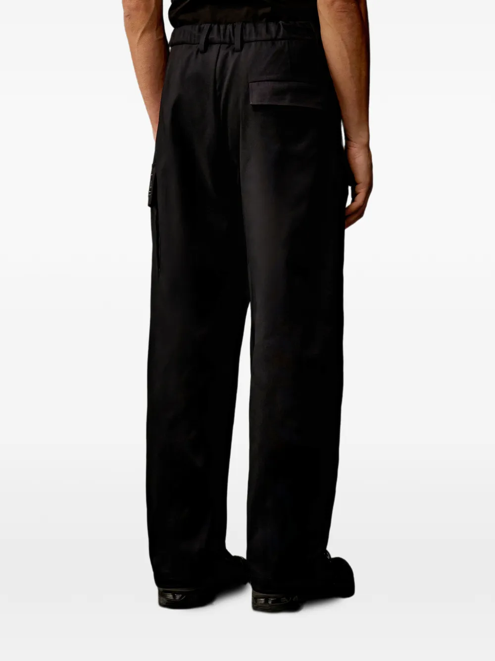 C.P. Company Broek met logopatch Zwart