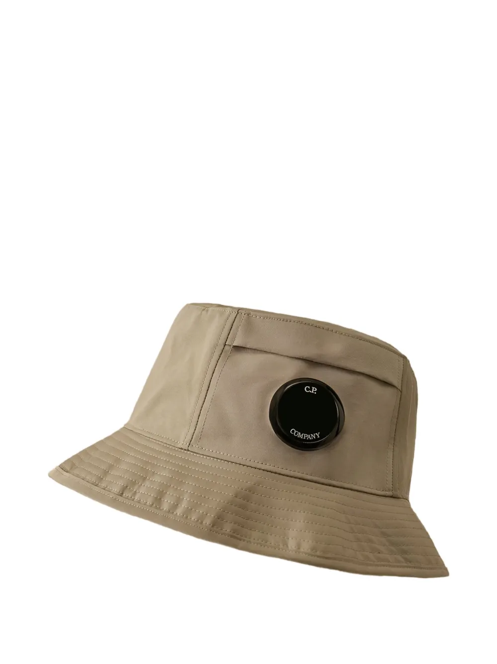 C.P. Company logo-patch bucket hat - Toni neutri