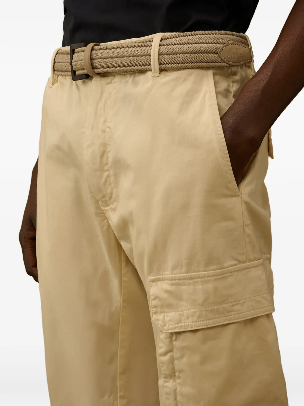 C.P. Company Gevlochten riem Beige