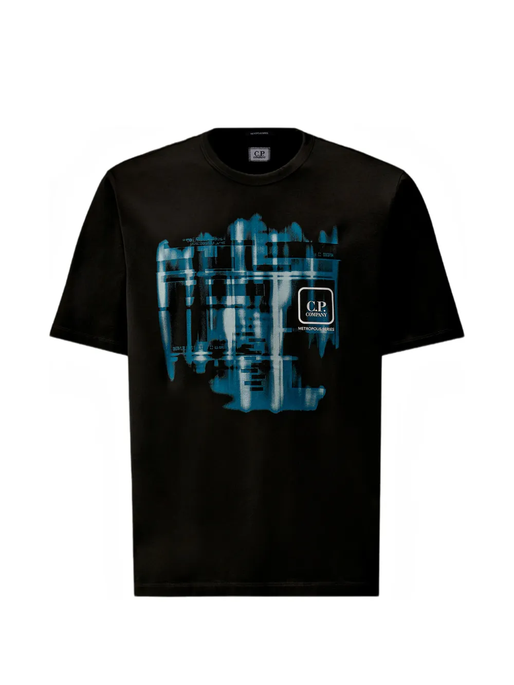 C.P. Company T-shirt in cotone con stampa - Nero
