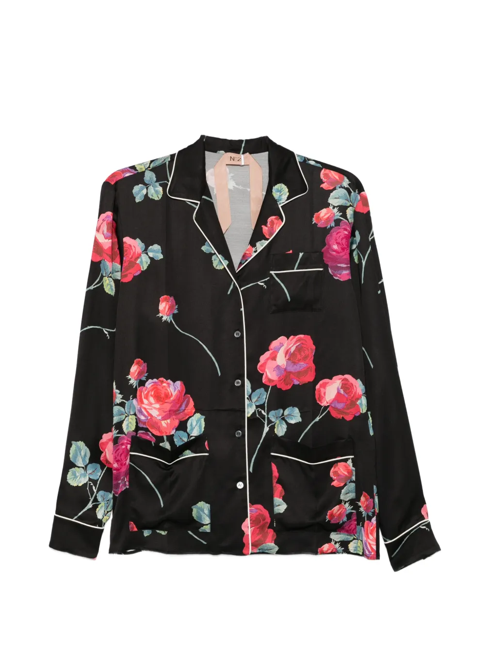 Nº21 floral-print shirt - Black