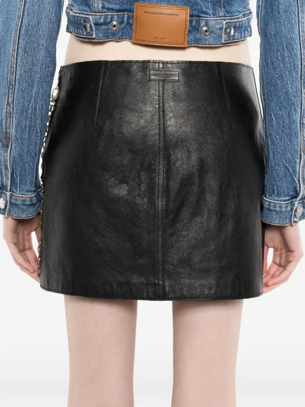 Alexander Wang low-rise Mini Skirt | Black | FARFETCH
