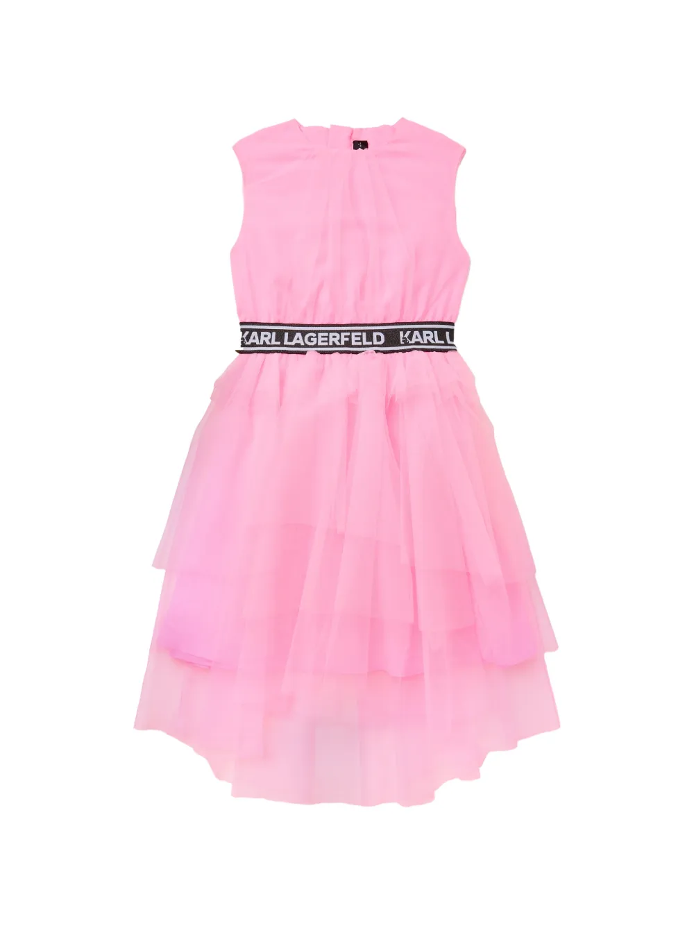 Karl Lagerfeld Kids Abito con logo - Rosa
