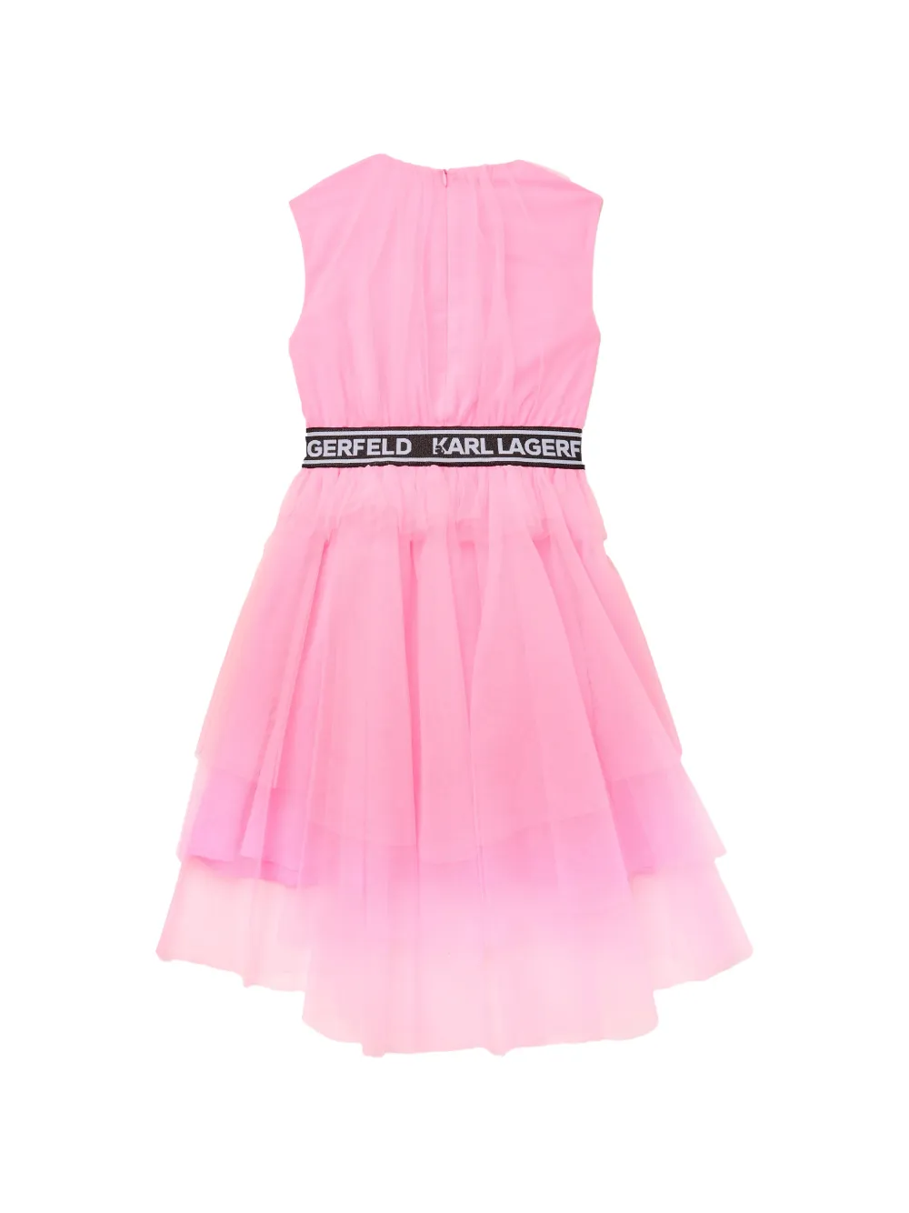 Karl Lagerfeld Kids Jurk met logodetail Roze