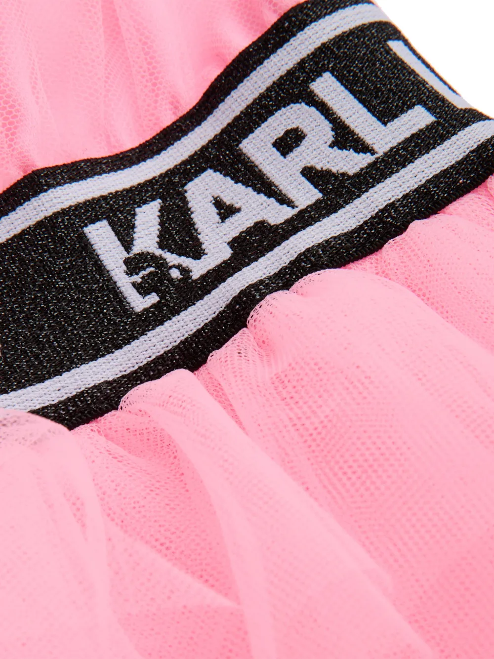 Karl Lagerfeld Kids Jurk met logodetail Roze