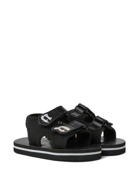 Karl Lagerfeld Kids sandalias con aplique del logo