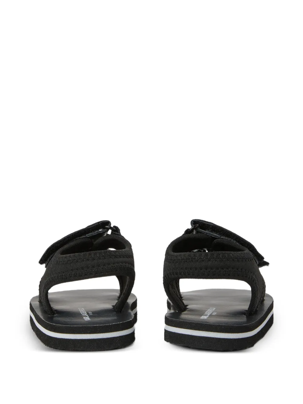 Karl Lagerfeld Kids Slippers met logo-applicatie Zwart