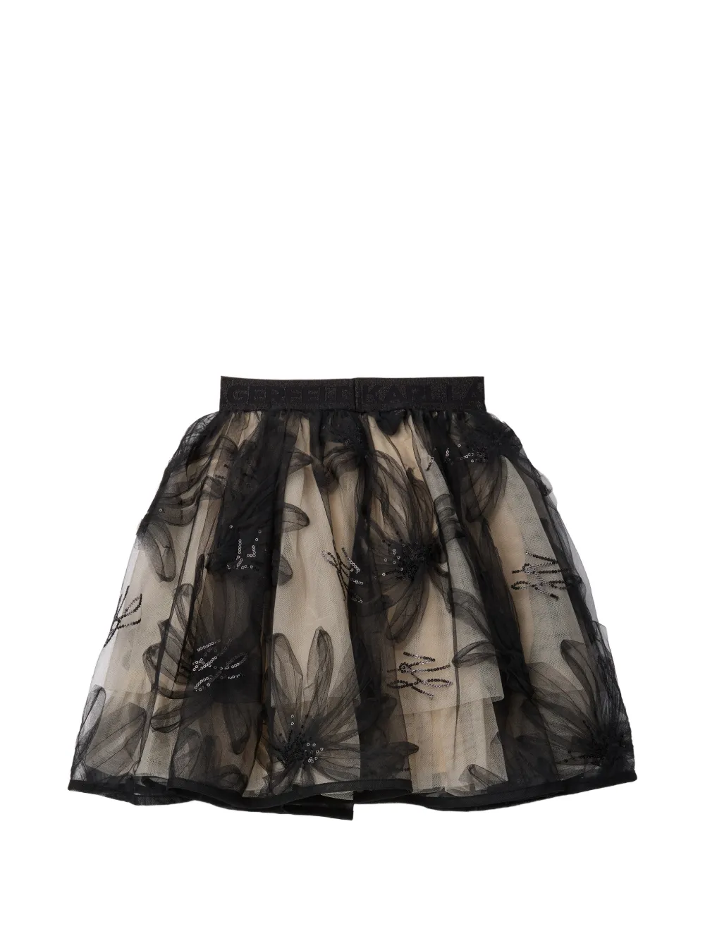 Karl Lagerfeld Kids Gonna con paillettes - Nero