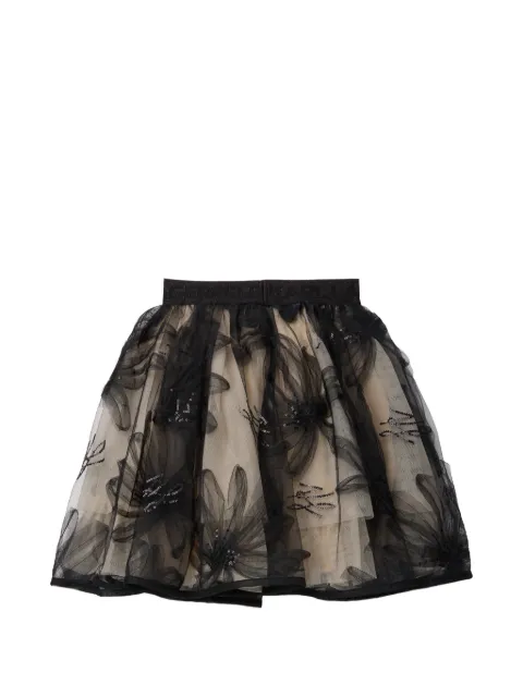Karl Lagerfeld Kids floral sequin skirt