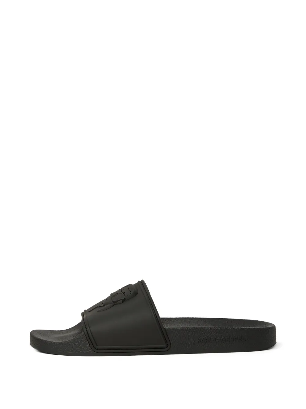 Karl Lagerfeld Sandali slides Kondo II Ikon Relief - Nero