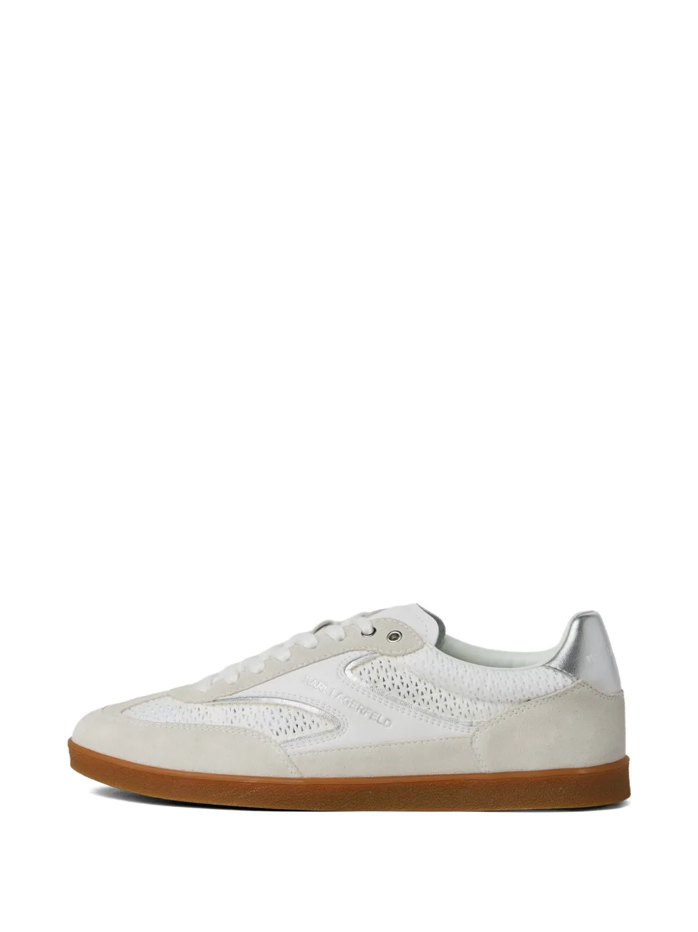 Karl Lagerfeld Kandidate sneakers met mesh Wit