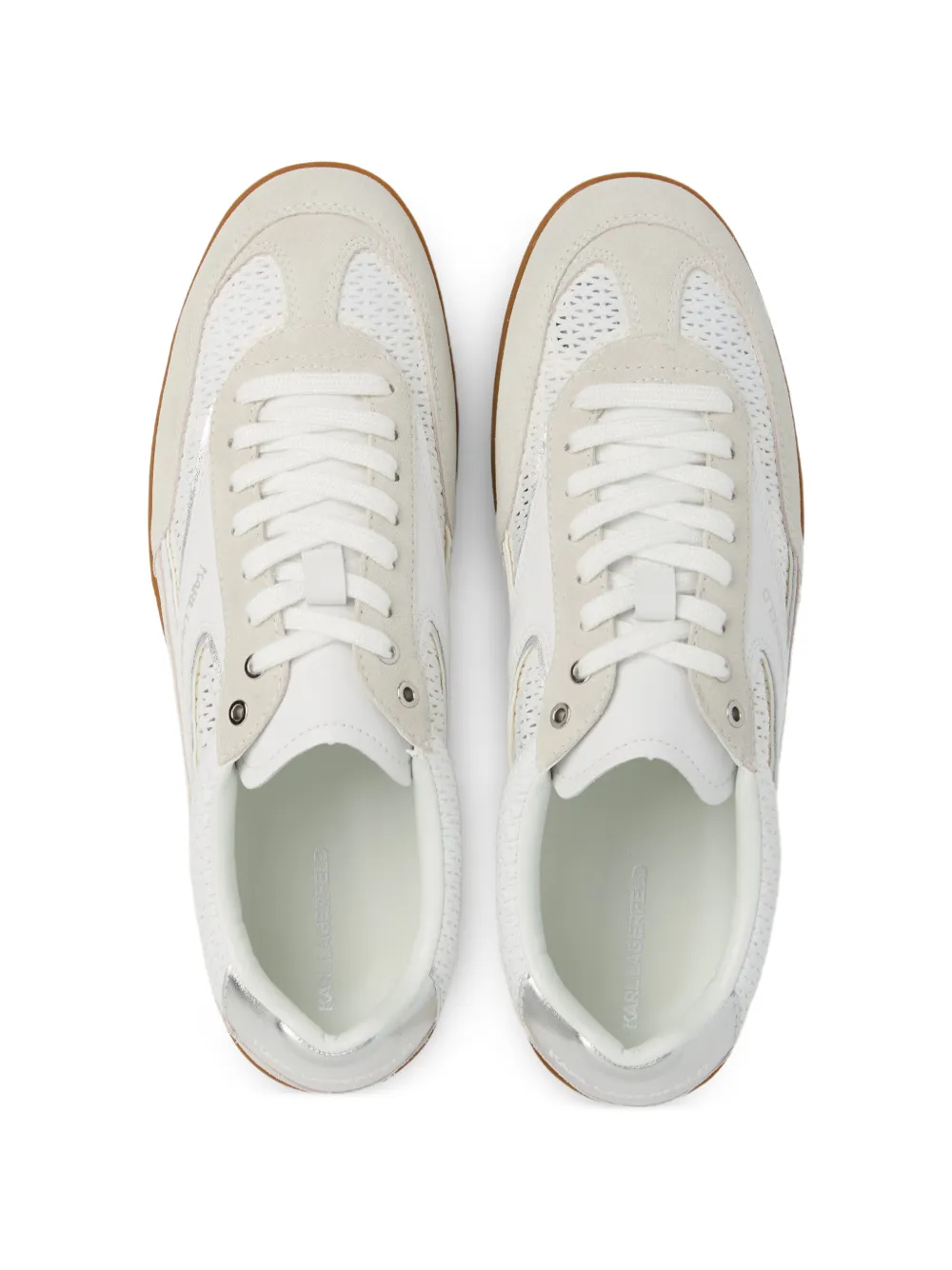 Karl Lagerfeld Kandidate sneakers met mesh Wit