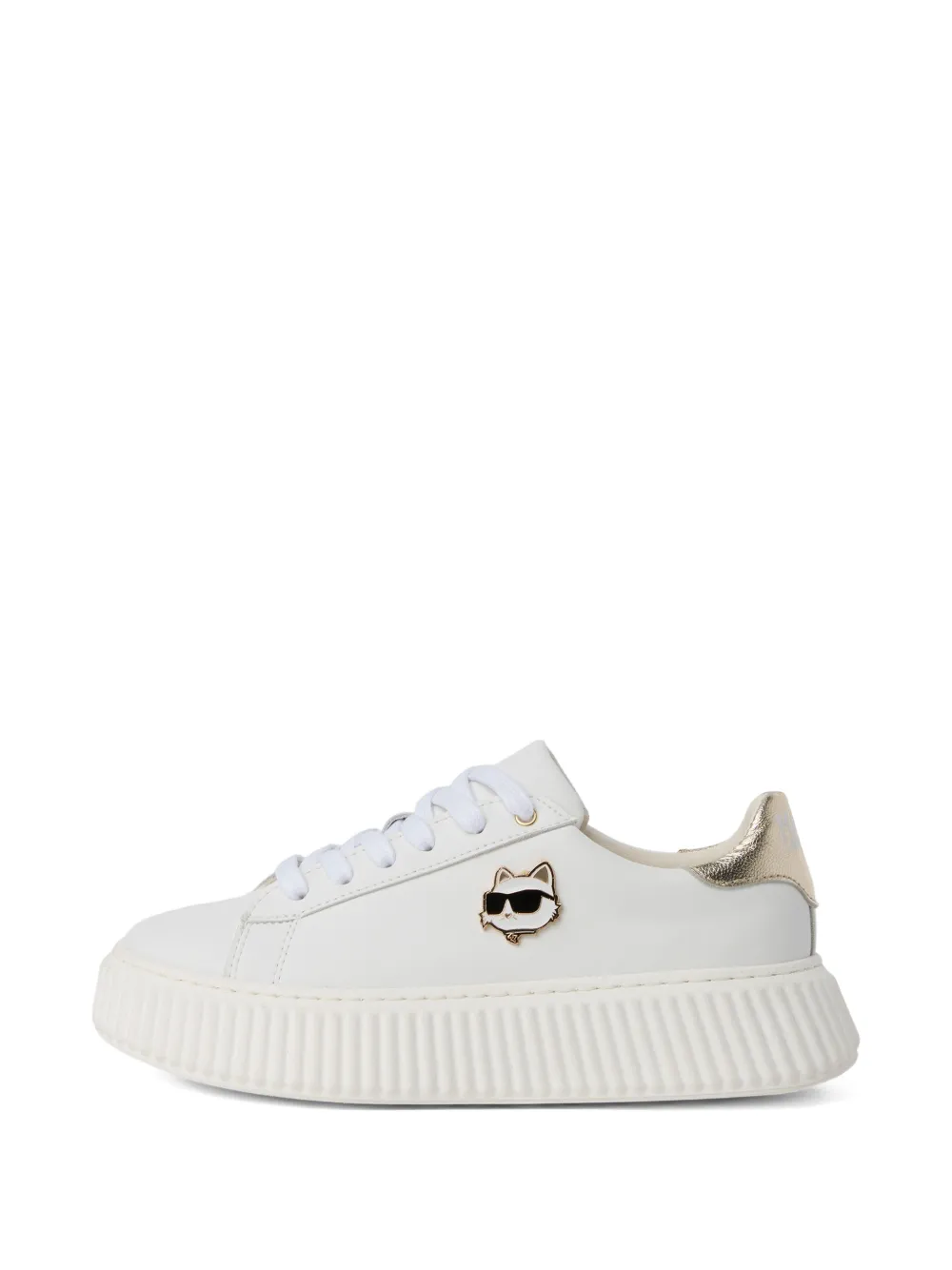 Karl Lagerfeld Kids Sneakers met logo Wit