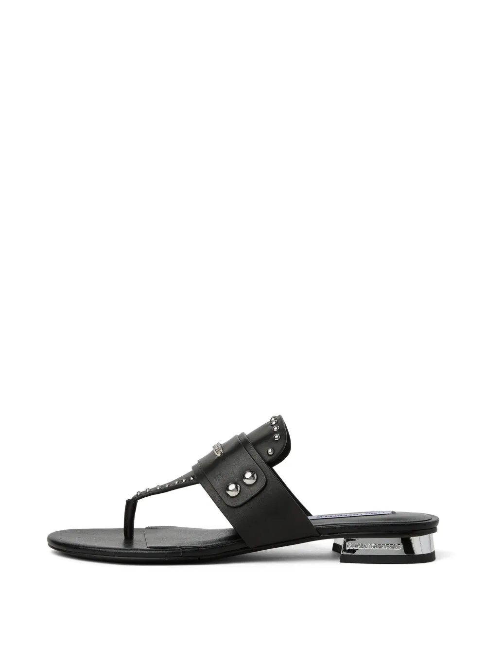 Karl Lagerfeld Jeans Roxy sandalen met studs Zwart