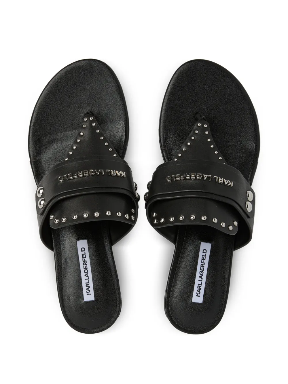 Karl Lagerfeld Jeans Roxy sandalen met studs Zwart