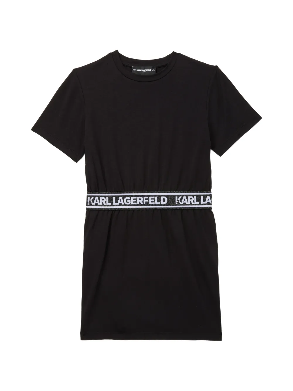 Karl Lagerfeld Kids Abito con banda logo - Nero