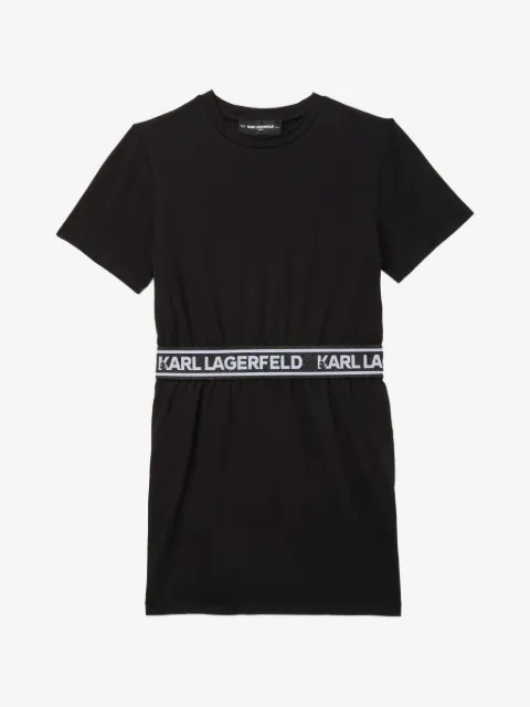 Karl Lagerfeld Kids logo-tape dress