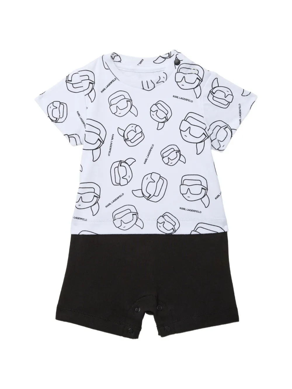 Karl Lagerfeld Kids Shorts con stampa - Bianco