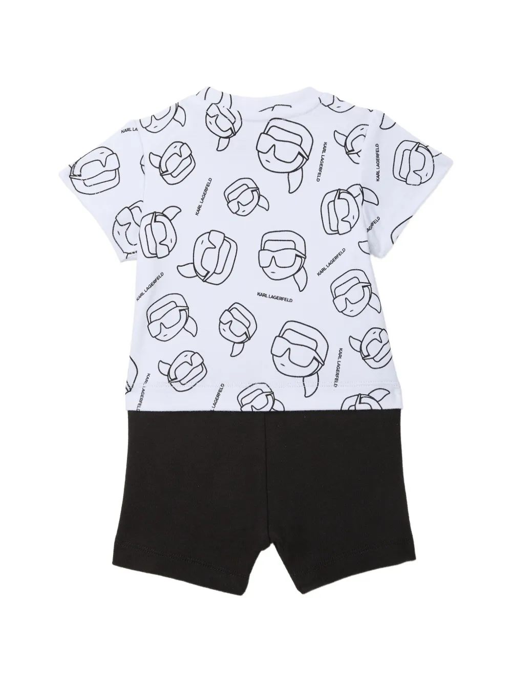  Karl Lagerfeld Kids Bermudas Estampadas - Blanco 