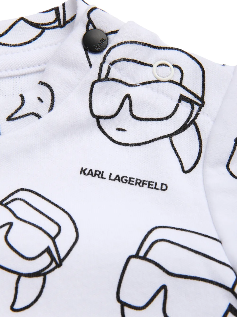  Karl Lagerfeld Kids Bermudas Estampadas - Blanco 