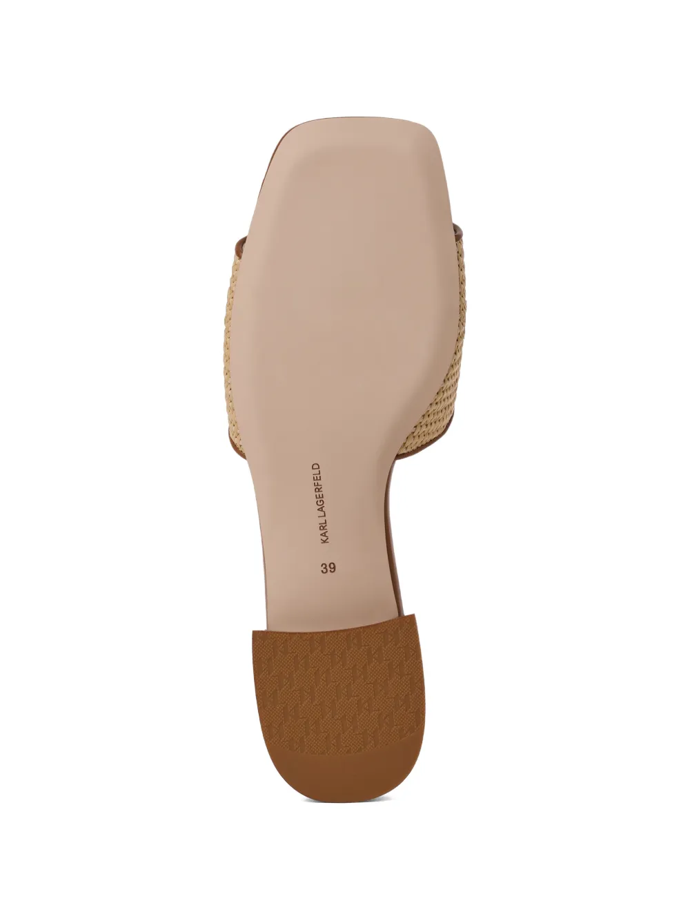 Karl Lagerfeld Petalo II raffia sandalen Beige