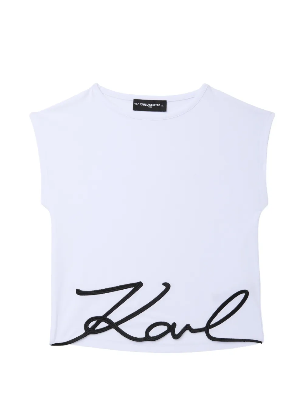 Karl Lagerfeld Kids T-shirt Signature - Bianco