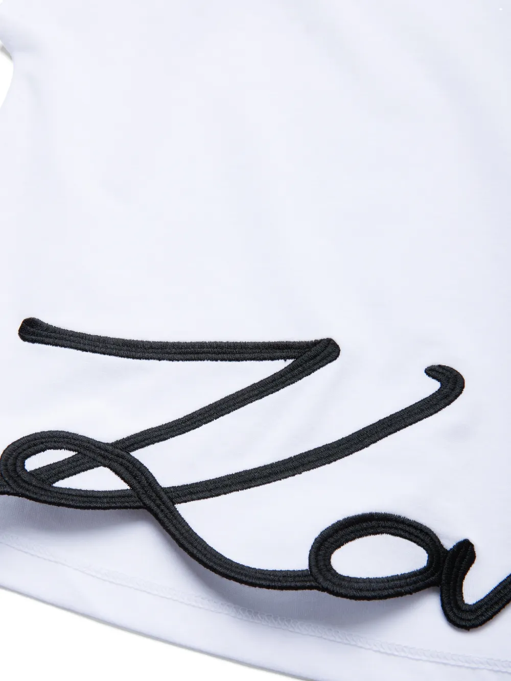 Karl Lagerfeld Kids Signature T-shirt Wit