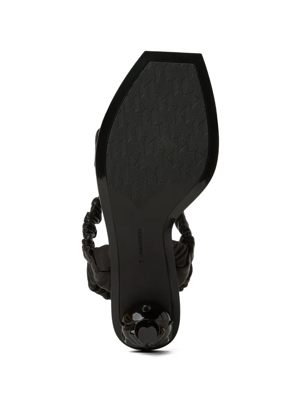 Karl Lagerfeld Ikon slingback sandalen Zwart