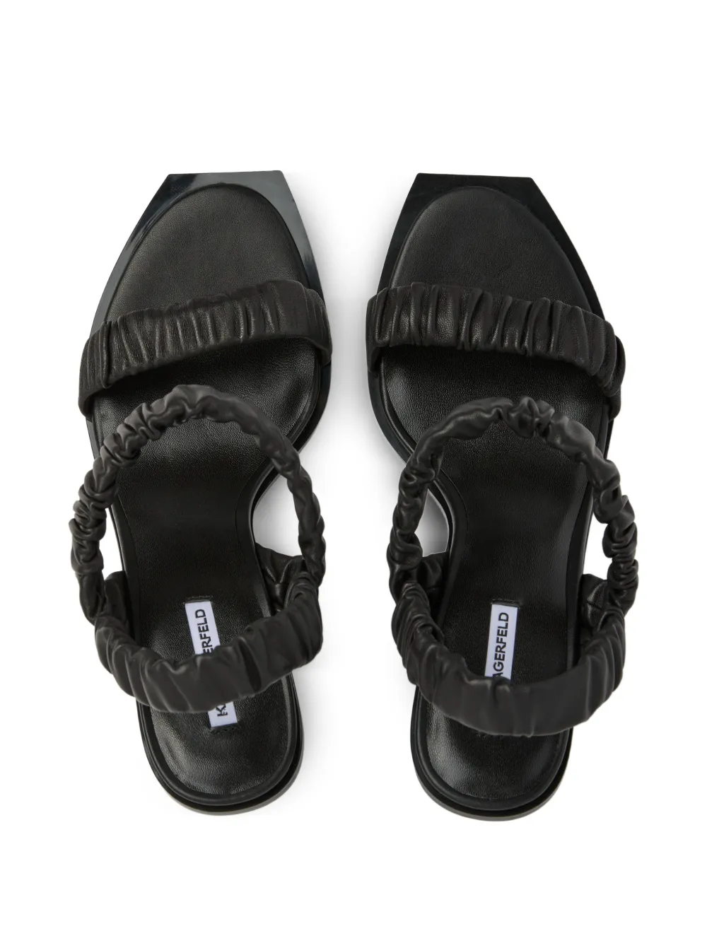 Karl Lagerfeld Ikon slingback sandalen Zwart