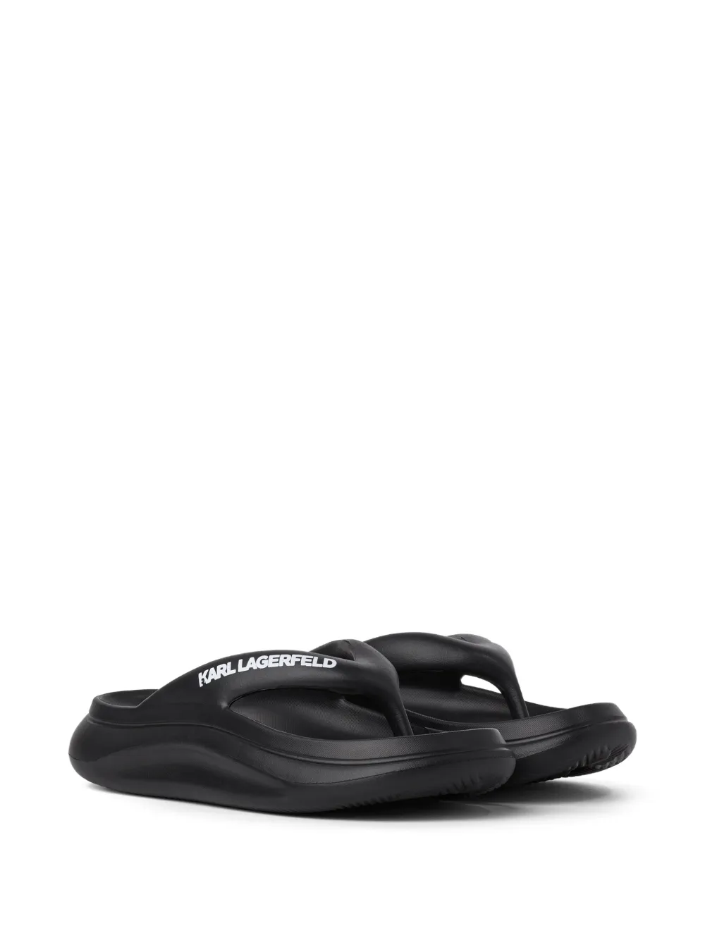 Karl Lagerfeld Skoona II Hotel Karl teenslippers Zwart