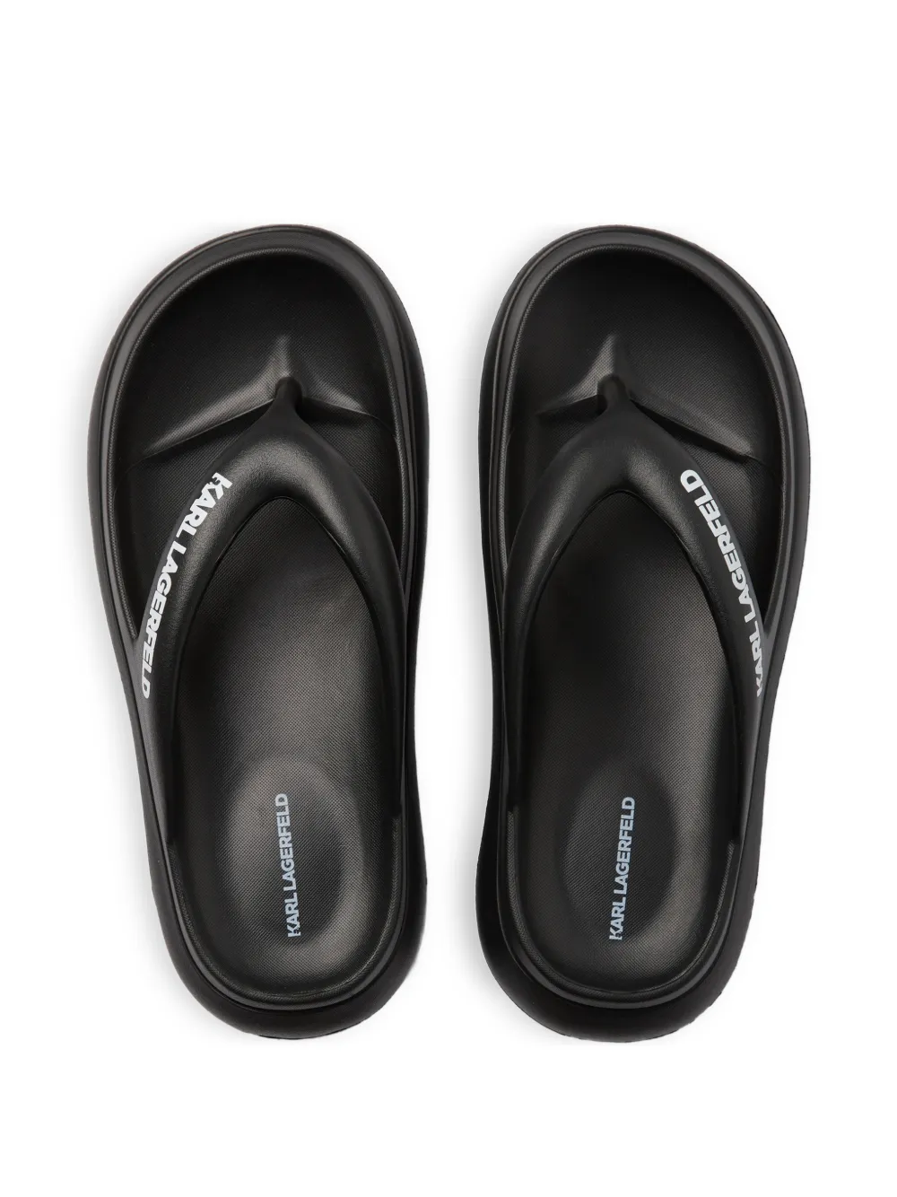 Karl Lagerfeld Skoona II Hotel Karl teenslippers Zwart