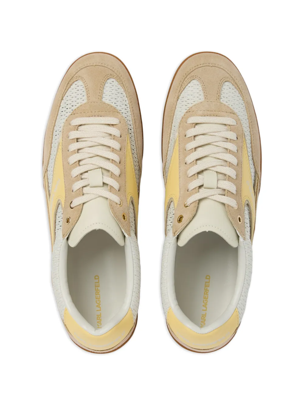 Karl Lagerfeld Kandidate sneakers met mesh Beige