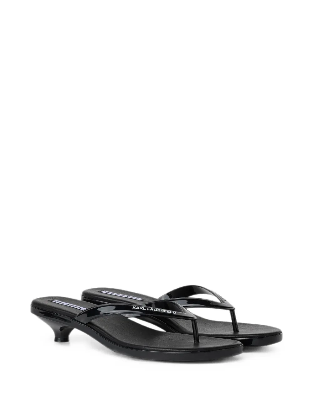 Karl Lagerfeld Jelly heeled sandals Zwart