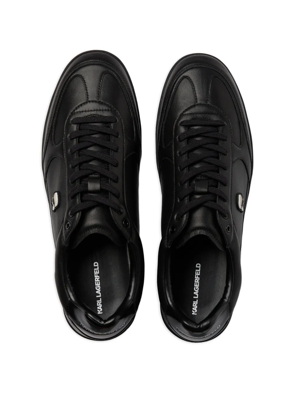 Karl Lagerfeld Kandidate Ikon leren sneakers Zwart