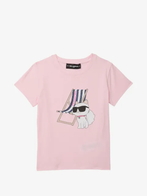 Karl Lagerfeld Kids t-shirt à imprimé graphique