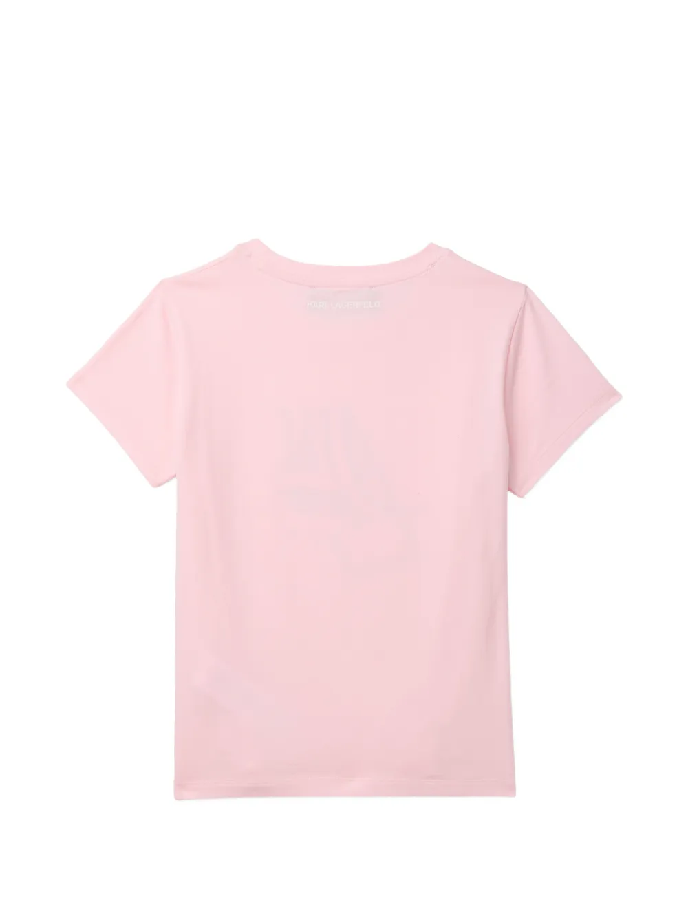 Karl Lagerfeld Kids Grafisch T-shirt Roze
