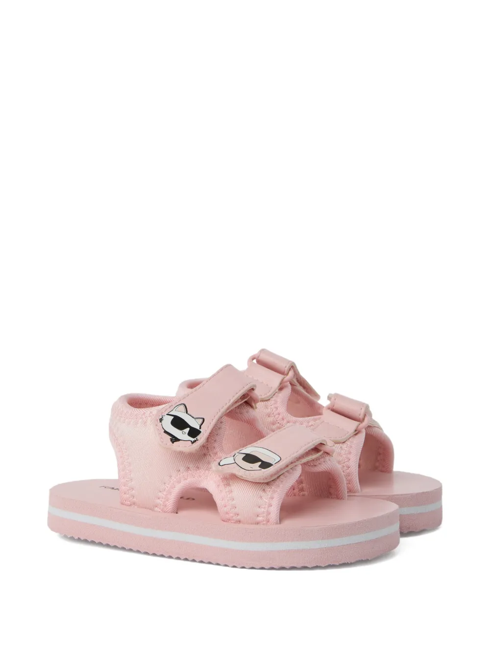 Karl Lagerfeld Kids Sandali con applicazione - Rosa