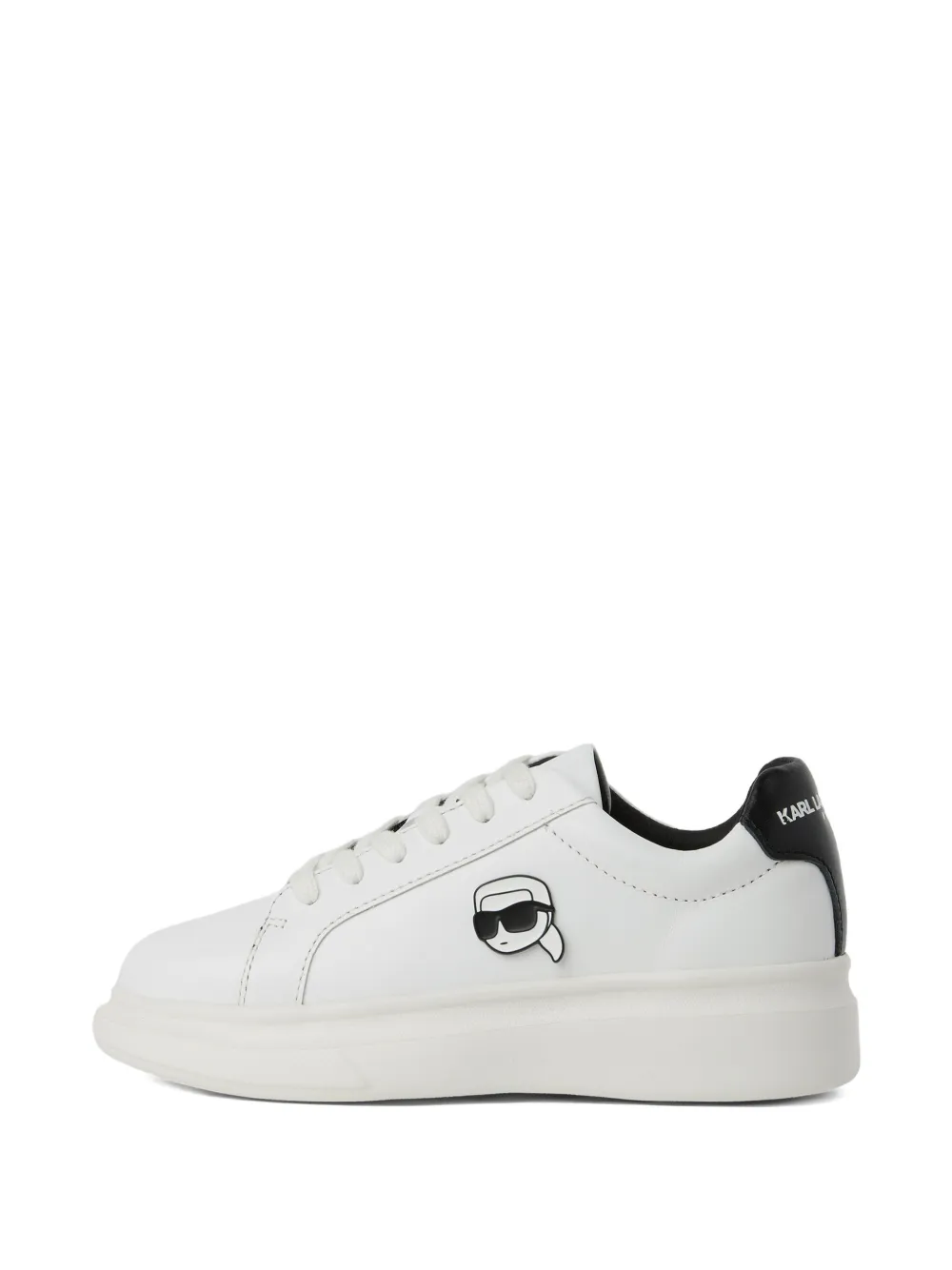 Karl Lagerfeld Kids Ikon sneakers met applicatie Wit