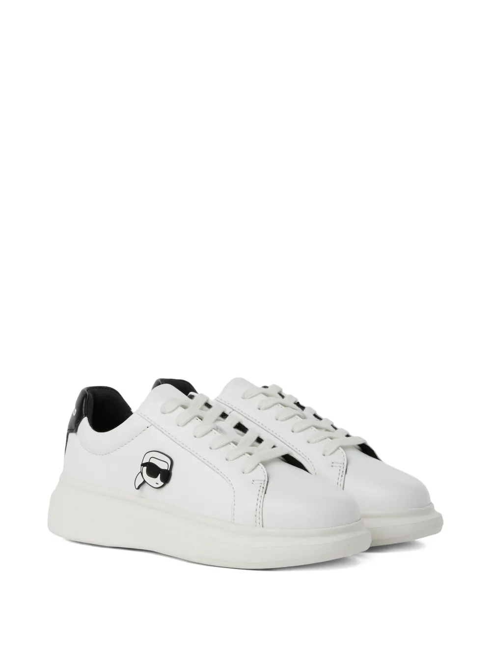 Karl Lagerfeld Kids Sneakers con applicazione Ikon - Bianco